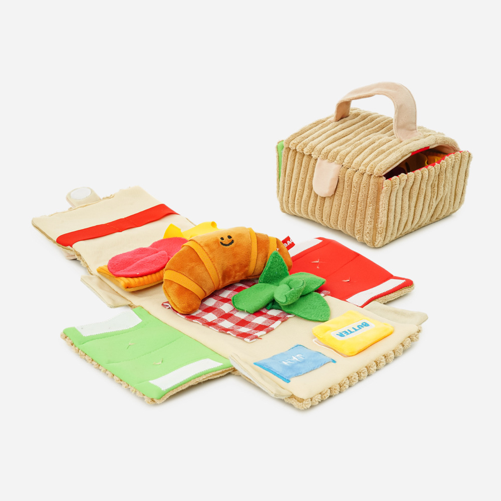 Dog Treat Puzzle Toy - Kore Tarzı Piknik Kruvasan Evcil Hayvan