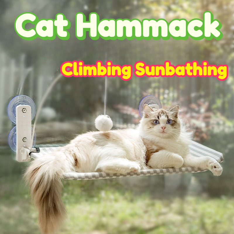 Interactive Cat Toy - Kedi Hamağı Pencereye Asılan Tünek Güçlü