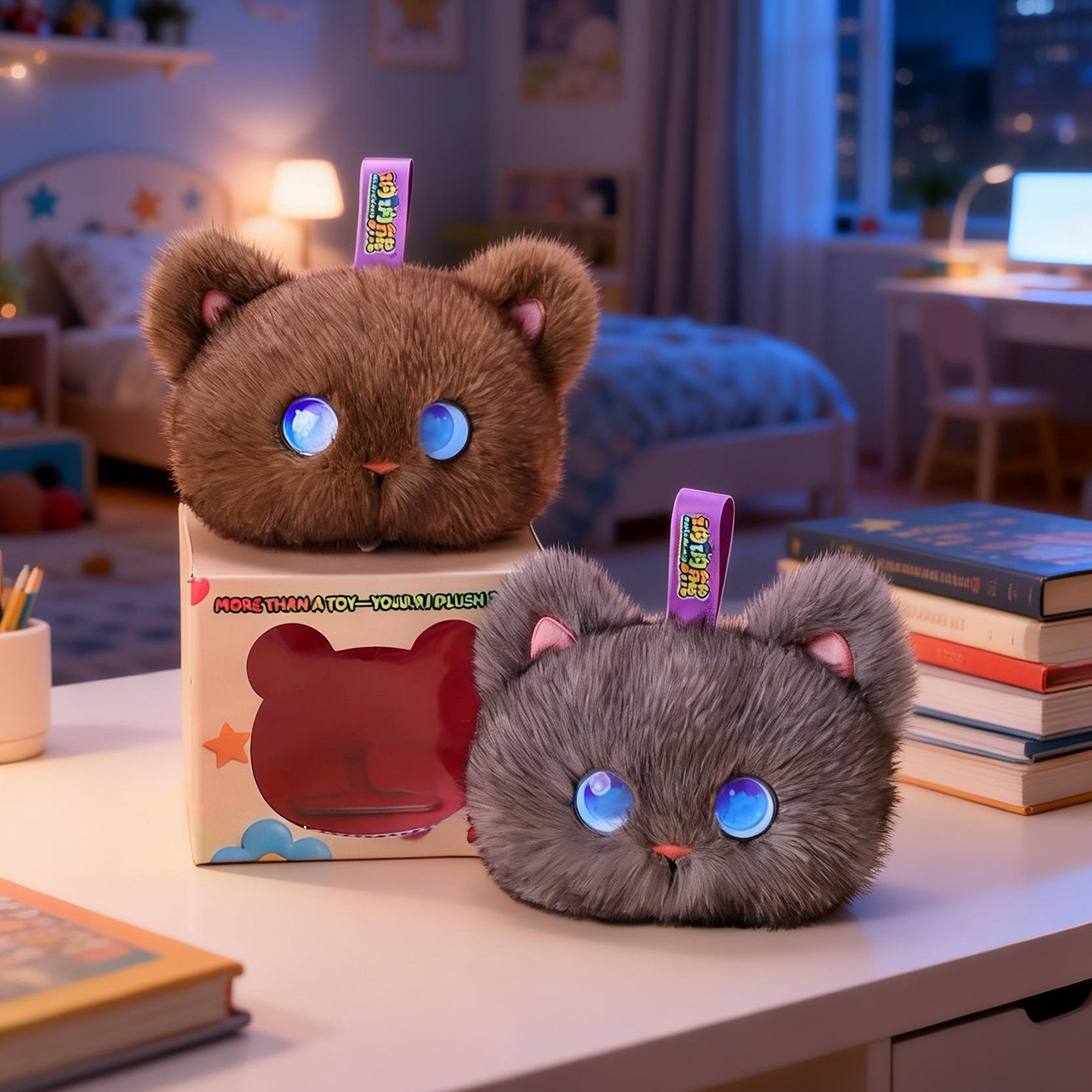 Interactive Cat Toy - Tobot Yapay Zeka Peluş Kedi Oyuncak
