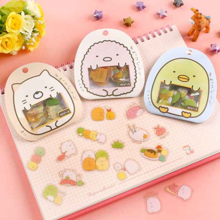 Pet Supplies Stores - 50 adet Kawaii karikatür şeffaf PVC