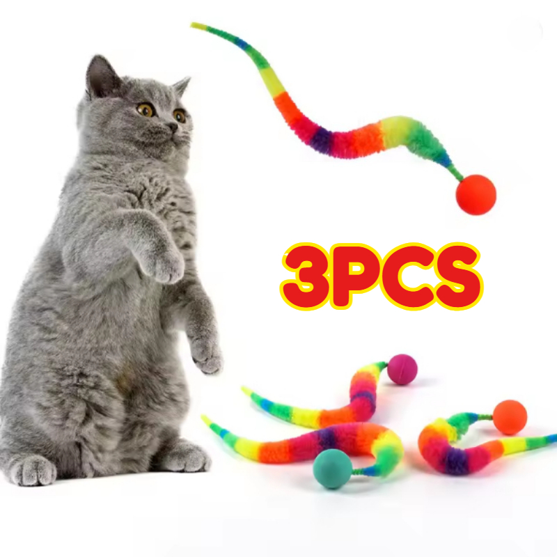 Interactive Cat Toy - 3 Parça Renkli İnteraktif Kedi Oyuncakları