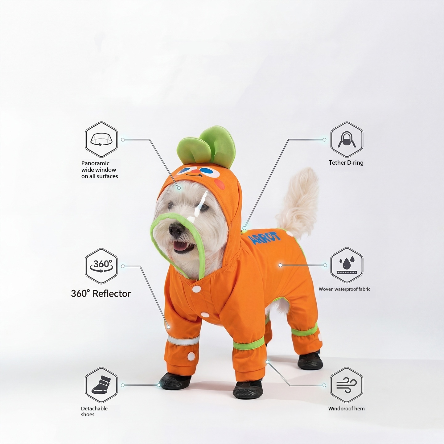 Turuncu Havuç Köpek Yağmurluğu - Dog Raincoat incelemesi ve fiyatı